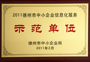 2011德州市中小企業信息化服務示范單位